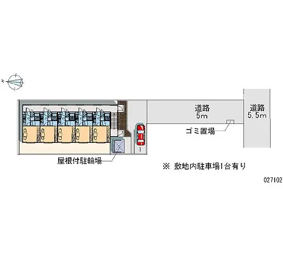 ★手数料０円★札幌市中央区南十三条西１４丁目　月極駐車場（LP）